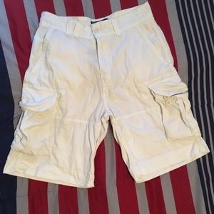 White Ralph Lauren Polo Chino Cargo Shorts
